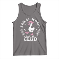 Feral Moms Raising Hellions Social Club Tank Top Funny Goose Pink Cowgirl Boots Hat