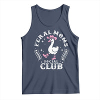 Feral Moms Raising Hellions Social Club Tank Top Funny Goose Pink Cowgirl Boots Hat