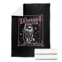 The Desperado Club Sign Sci-Fi Book Throw Blanket Vintage Princess Cat Book Lover