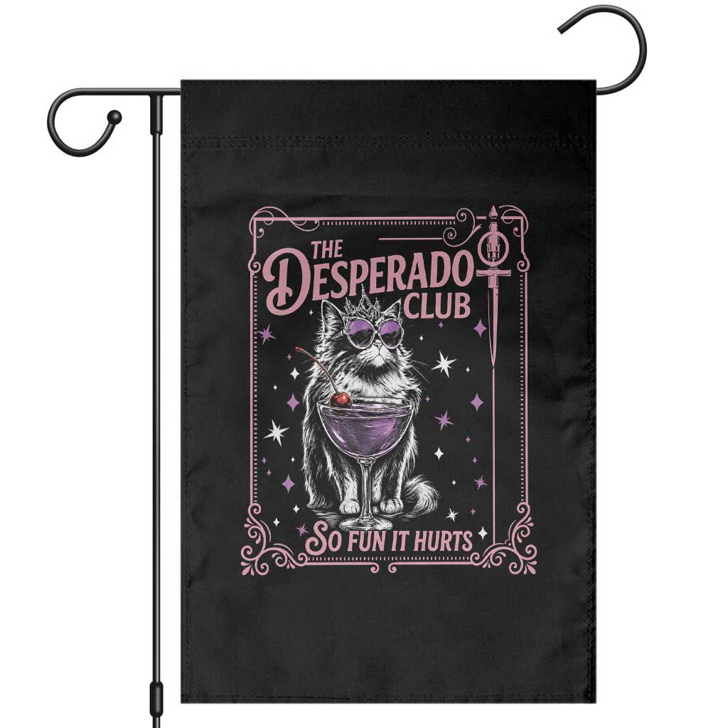 The Desperado Club Sign Sci-Fi Book Garden Flag Vintage Princess Cat Book Lover