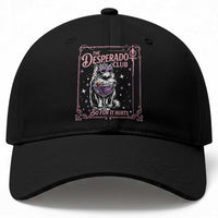 The Desperado Club Sign Sci-Fi Book Baseball Cap Vintage Princess Cat Book Lover