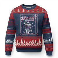 The Desperado Club Sign Sci-Fi Book Ugly Christmas Sweater Vintage Princess Cat Book Lover