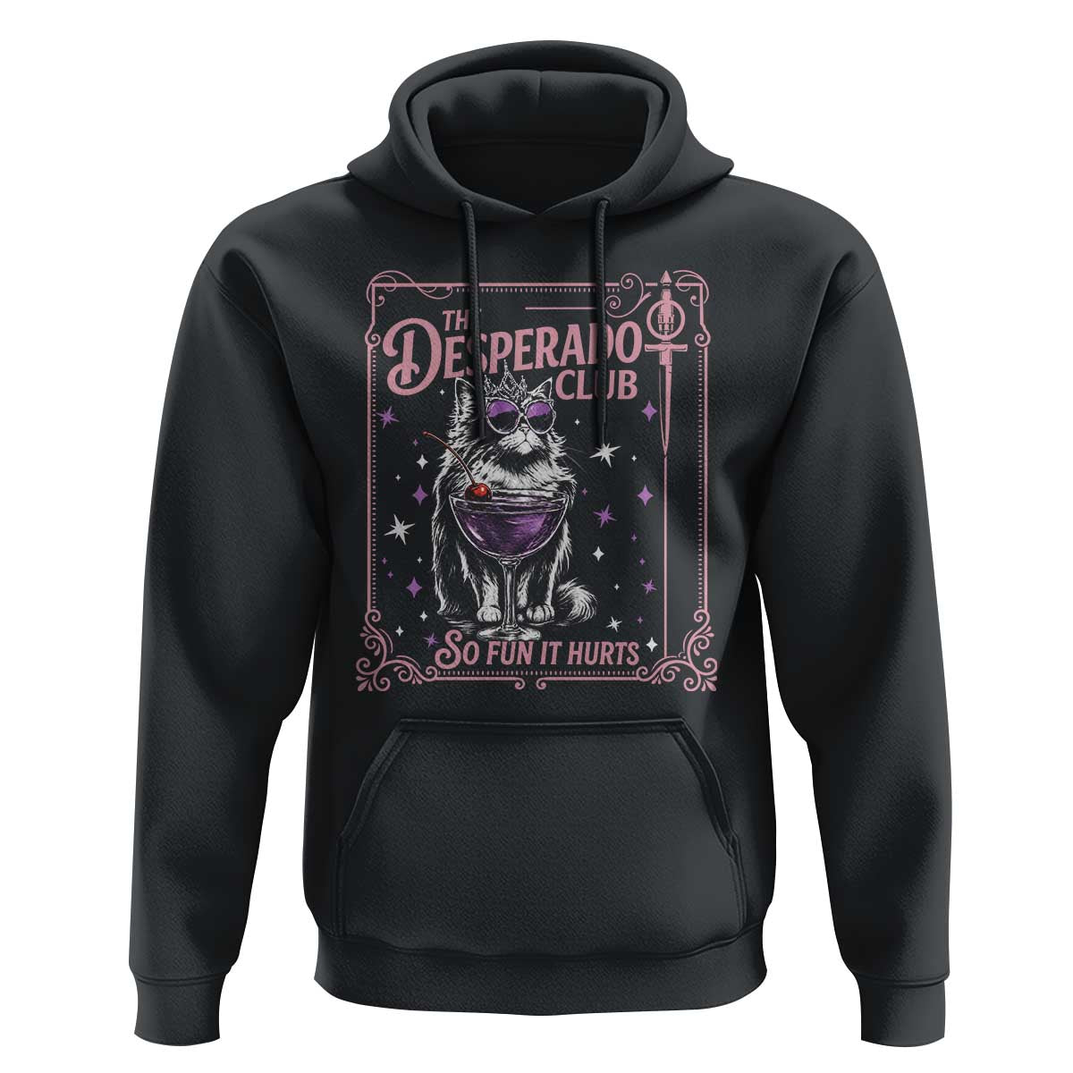 The Desperado Club Sign Sci-Fi Book Hoodie Vintage Princess Cat Book Lover