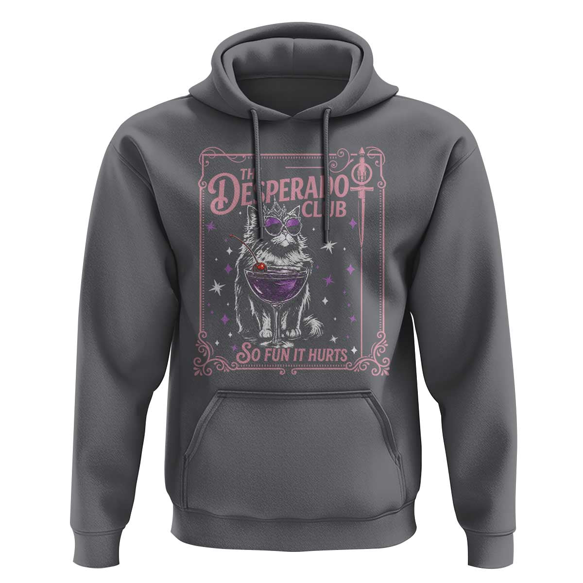 The Desperado Club Sign Sci-Fi Book Hoodie Vintage Princess Cat Book Lover