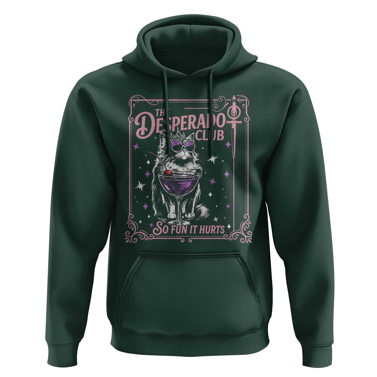 The Desperado Club Sign Sci-Fi Book Hoodie Vintage Princess Cat Book Lover