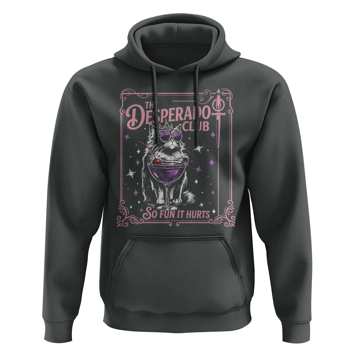 The Desperado Club Sign Sci-Fi Book Hoodie Vintage Princess Cat Book Lover