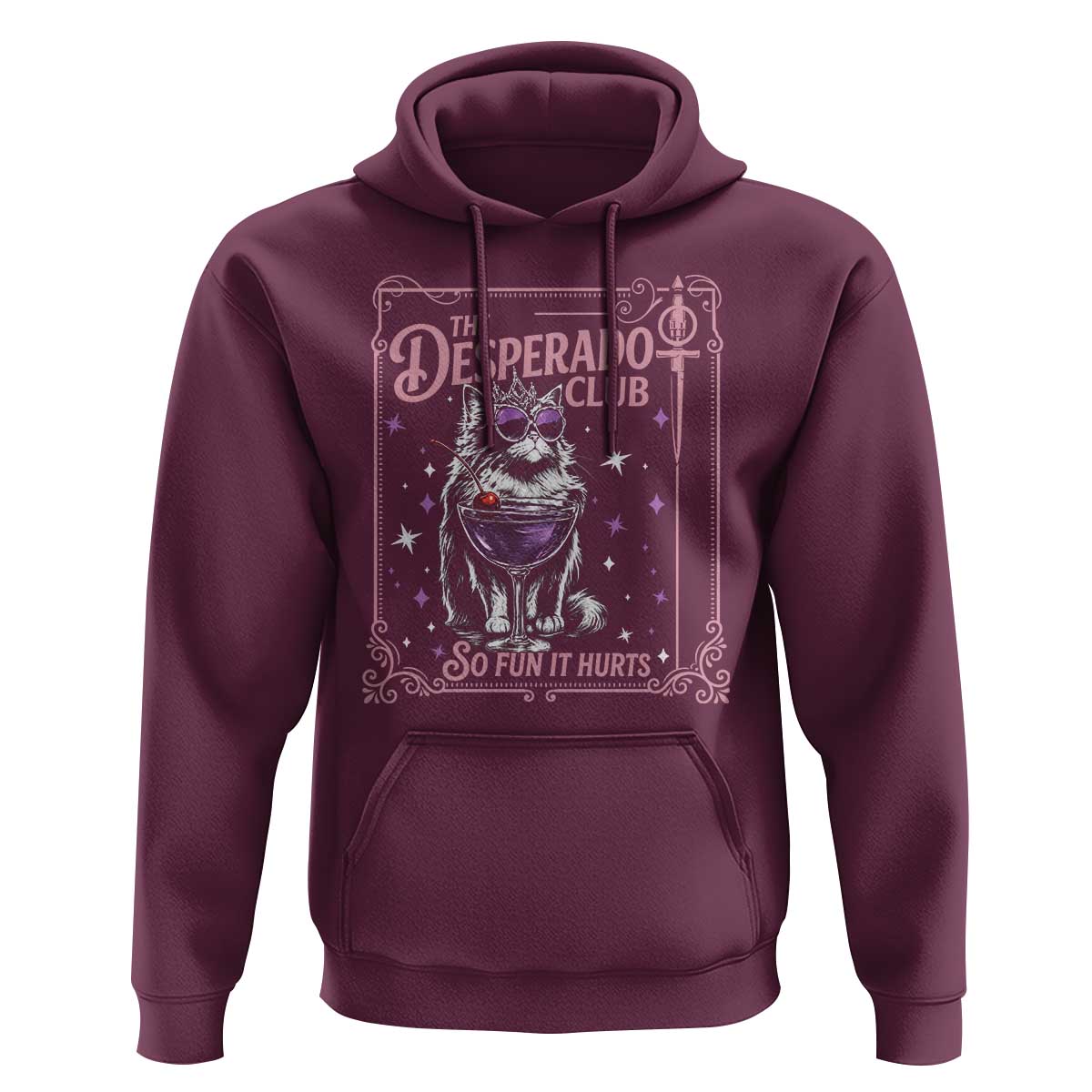 The Desperado Club Sign Sci-Fi Book Hoodie Vintage Princess Cat Book Lover