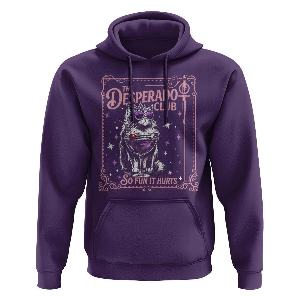 The Desperado Club Sign Sci-Fi Book Hoodie Vintage Princess Cat Book Lover