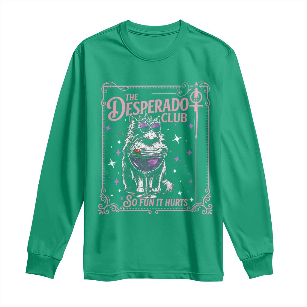 The Desperado Club Sign Sci-Fi Book Long Sleeve Shirt Vintage Princess Cat Book Lover