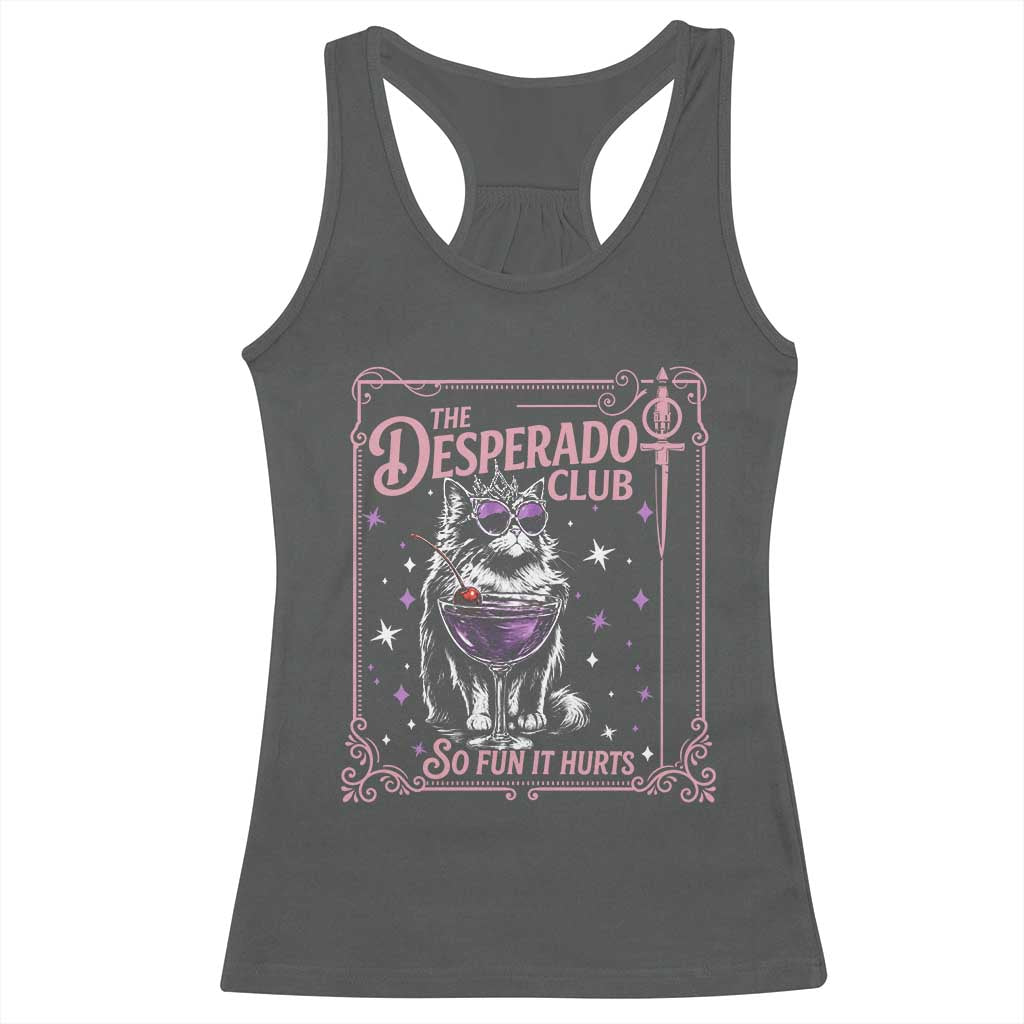 The Desperado Club Sign Sci-Fi Book Racerback Tank Top Vintage Princess Cat Book Lover