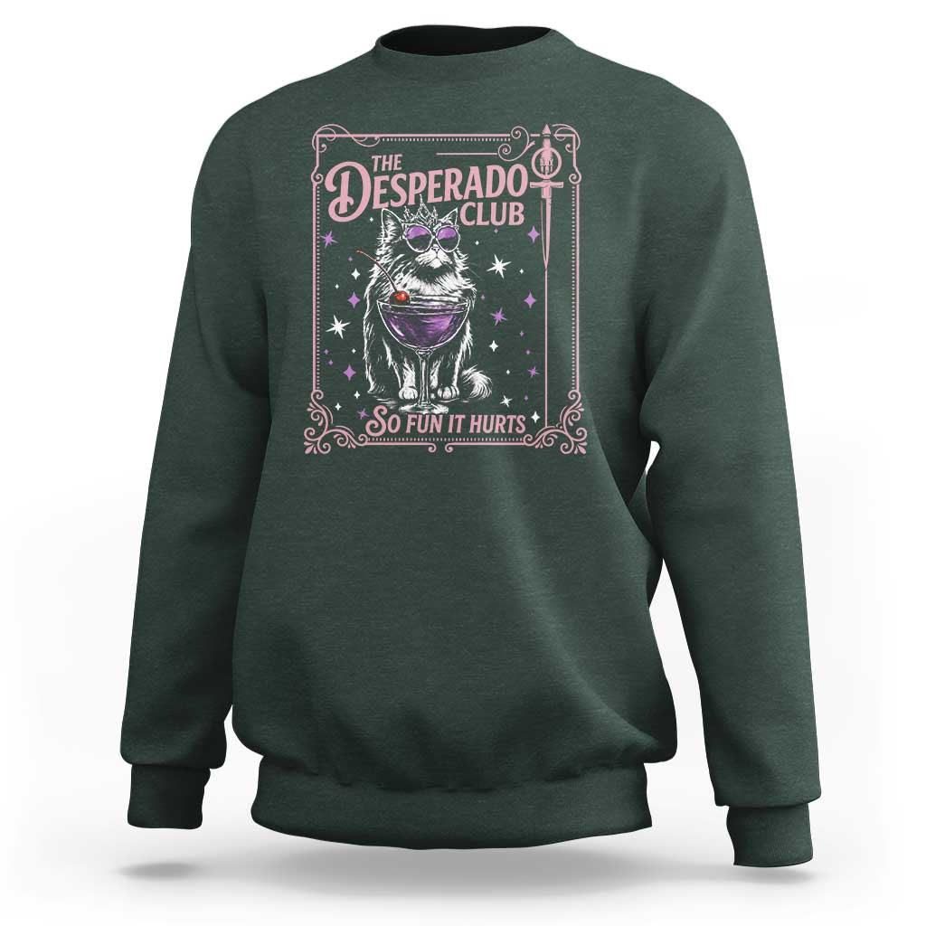 The Desperado Club Sign Sci-Fi Book Sweatshirt Vintage Princess Cat Book Lover