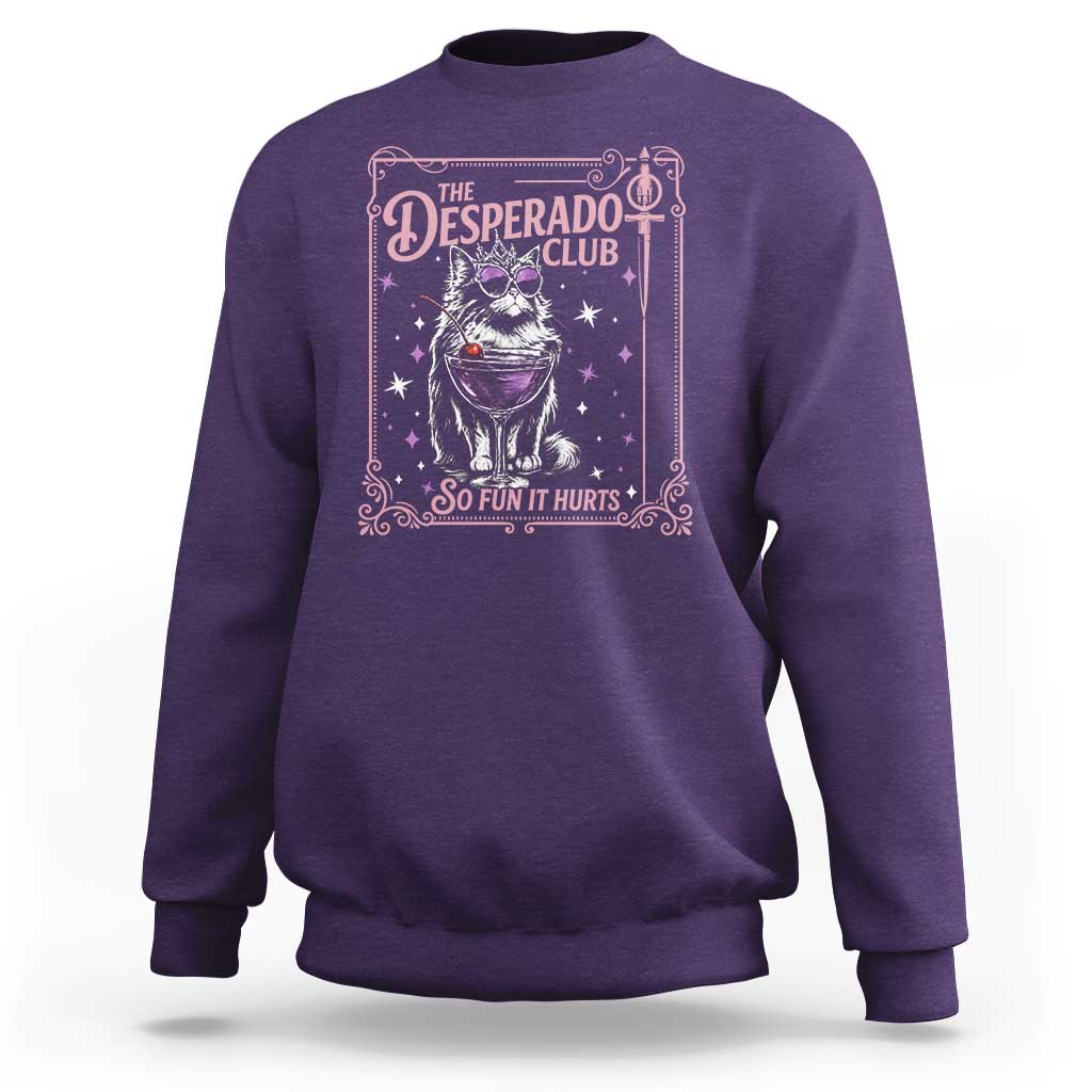 The Desperado Club Sign Sci-Fi Book Sweatshirt Vintage Princess Cat Book Lover