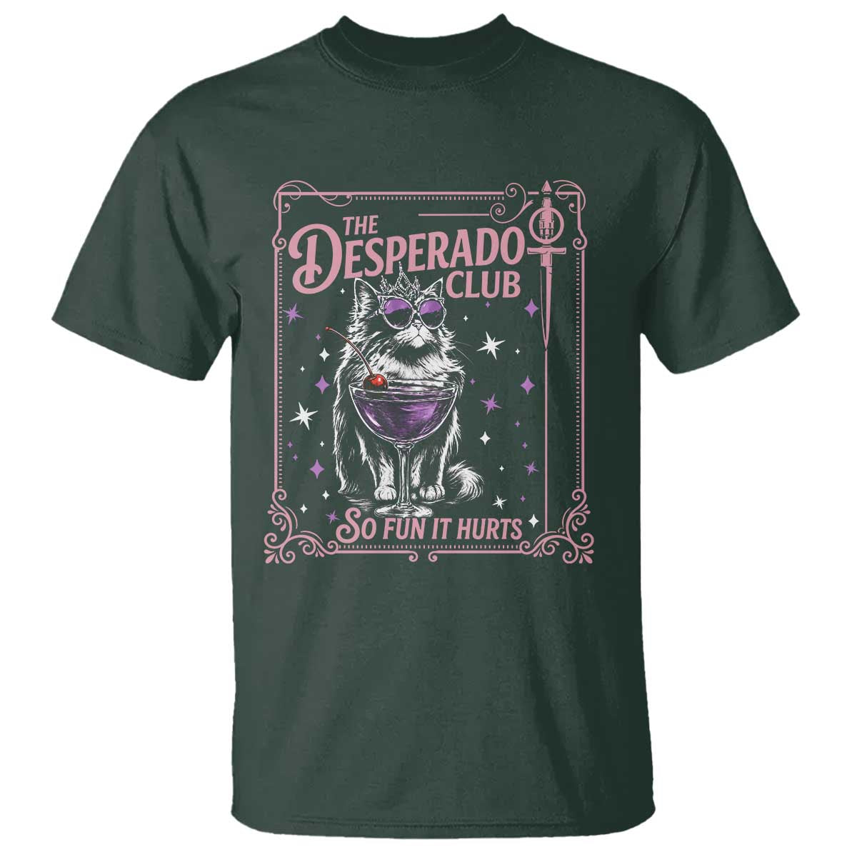 The Desperado Club Sign Sci-Fi Book T Shirt Vintage Princess Cat Book Lover