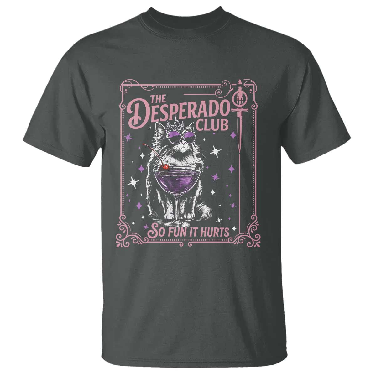 The Desperado Club Sign Sci-Fi Book T Shirt Vintage Princess Cat Book Lover