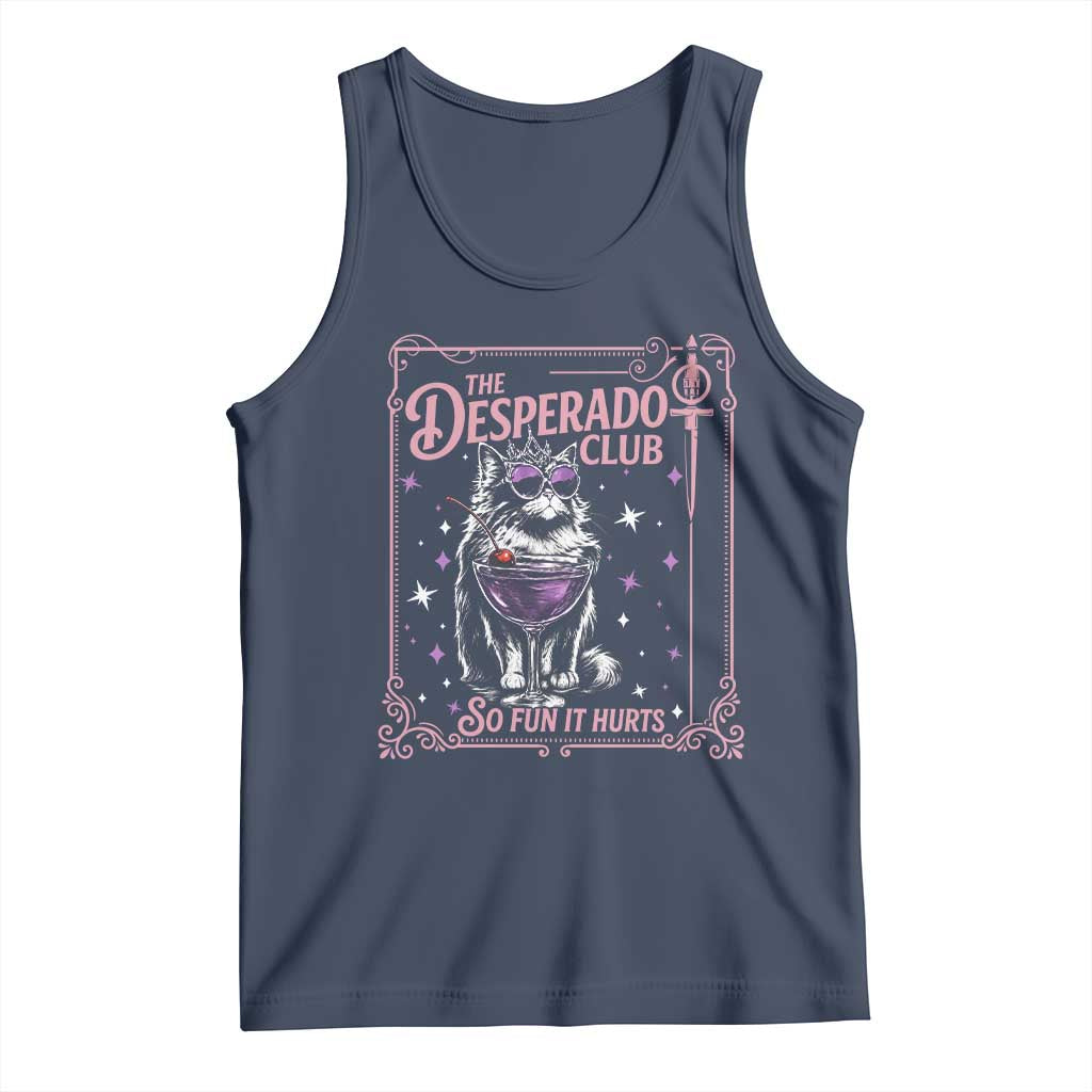 The Desperado Club Sign Sci-Fi Book Tank Top Vintage Princess Cat Book Lover