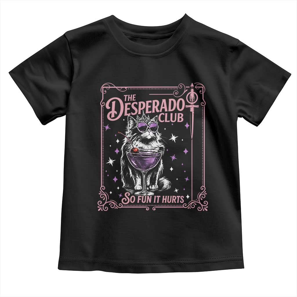 The Desperado Club Sign Sci-Fi Book Toddler T Shirt Vintage Princess Cat Book Lover