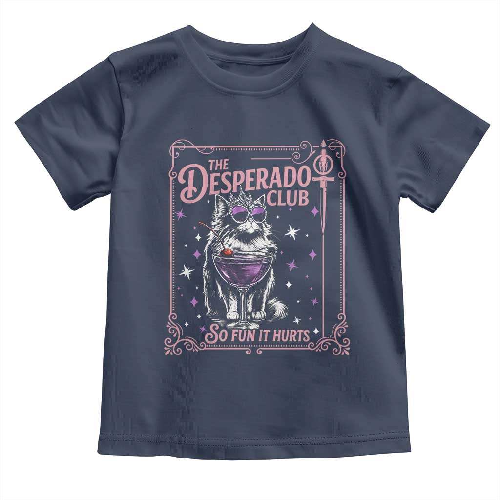 The Desperado Club Sign Sci-Fi Book Toddler T Shirt Vintage Princess Cat Book Lover