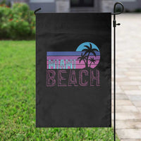 Vintage Miami Beach Garden Flag Florida Proud Floridian Retro Palms Trees