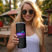 Vintage Miami Beach Skinny Tumbler Florida Proud Floridian Retro Palms Trees