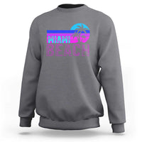 Vintage Miami Beach Sweatshirt Florida Proud Floridian Retro Palms Trees