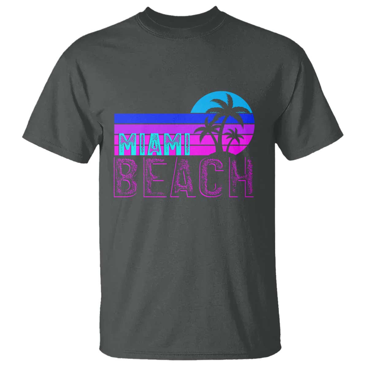Vintage Miami Beach T Shirt Florida Proud Floridian Retro Palms Trees