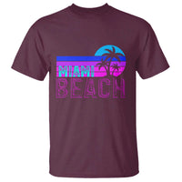 Vintage Miami Beach T Shirt Florida Proud Floridian Retro Palms Trees
