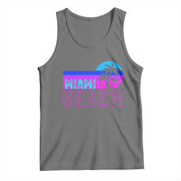Vintage Miami Beach Tank Top Florida Proud Floridian Retro Palms Trees