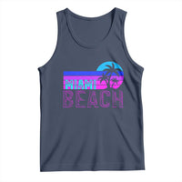 Vintage Miami Beach Tank Top Florida Proud Floridian Retro Palms Trees