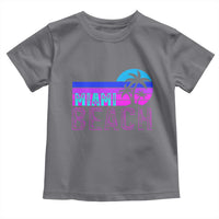 Vintage Miami Beach Toddler T Shirt Florida Proud Floridian Retro Palms Trees