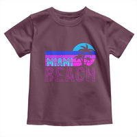 Vintage Miami Beach Toddler T Shirt Florida Proud Floridian Retro Palms Trees