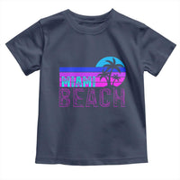 Vintage Miami Beach Toddler T Shirt Florida Proud Floridian Retro Palms Trees