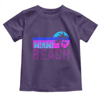 Vintage Miami Beach Toddler T Shirt Florida Proud Floridian Retro Palms Trees