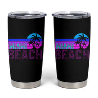 Vintage Miami Beach Tumbler Cup Florida Proud Floridian Retro Palms Trees