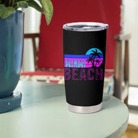 Vintage Miami Beach Tumbler Cup Florida Proud Floridian Retro Palms Trees