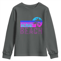 Vintage Miami Beach Youth Sweatshirt Florida Proud Floridian Retro Palms Trees