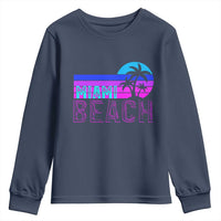 Vintage Miami Beach Youth Sweatshirt Florida Proud Floridian Retro Palms Trees