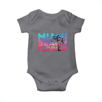 Miami Beach Florida Proud Baby Onesie Floridian Retro Palms Trees