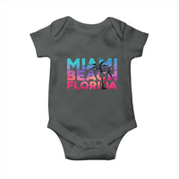Miami Beach Florida Proud Baby Onesie Floridian Retro Palms Trees