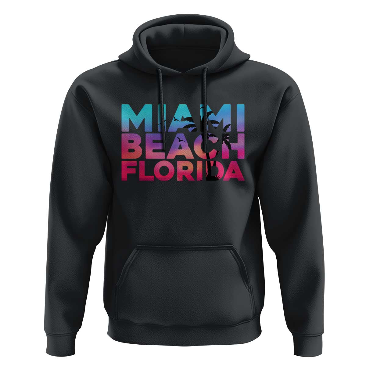 Miami Beach Florida Proud Hoodie Floridian Retro Palms Trees