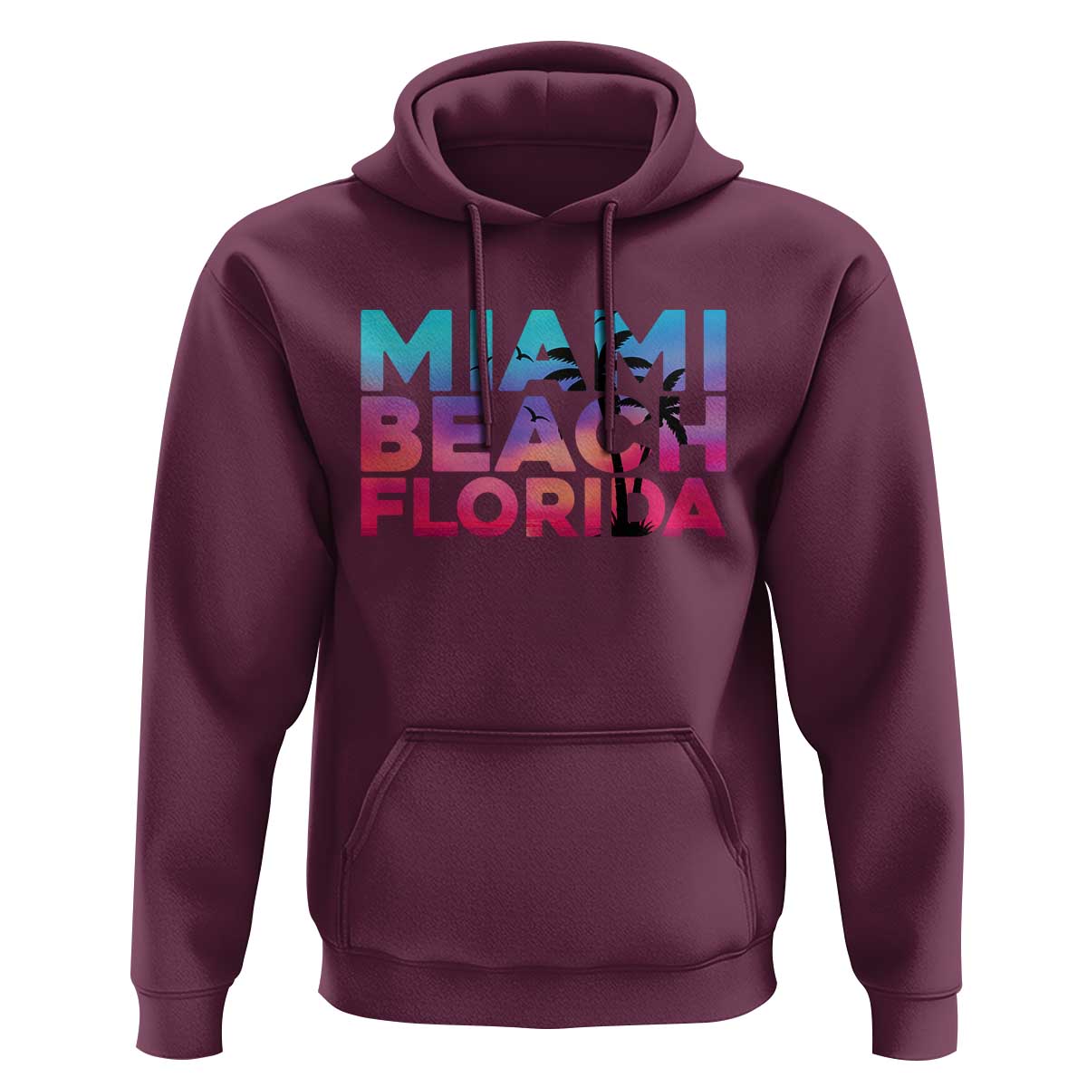 Miami Beach Florida Proud Hoodie Floridian Retro Palms Trees