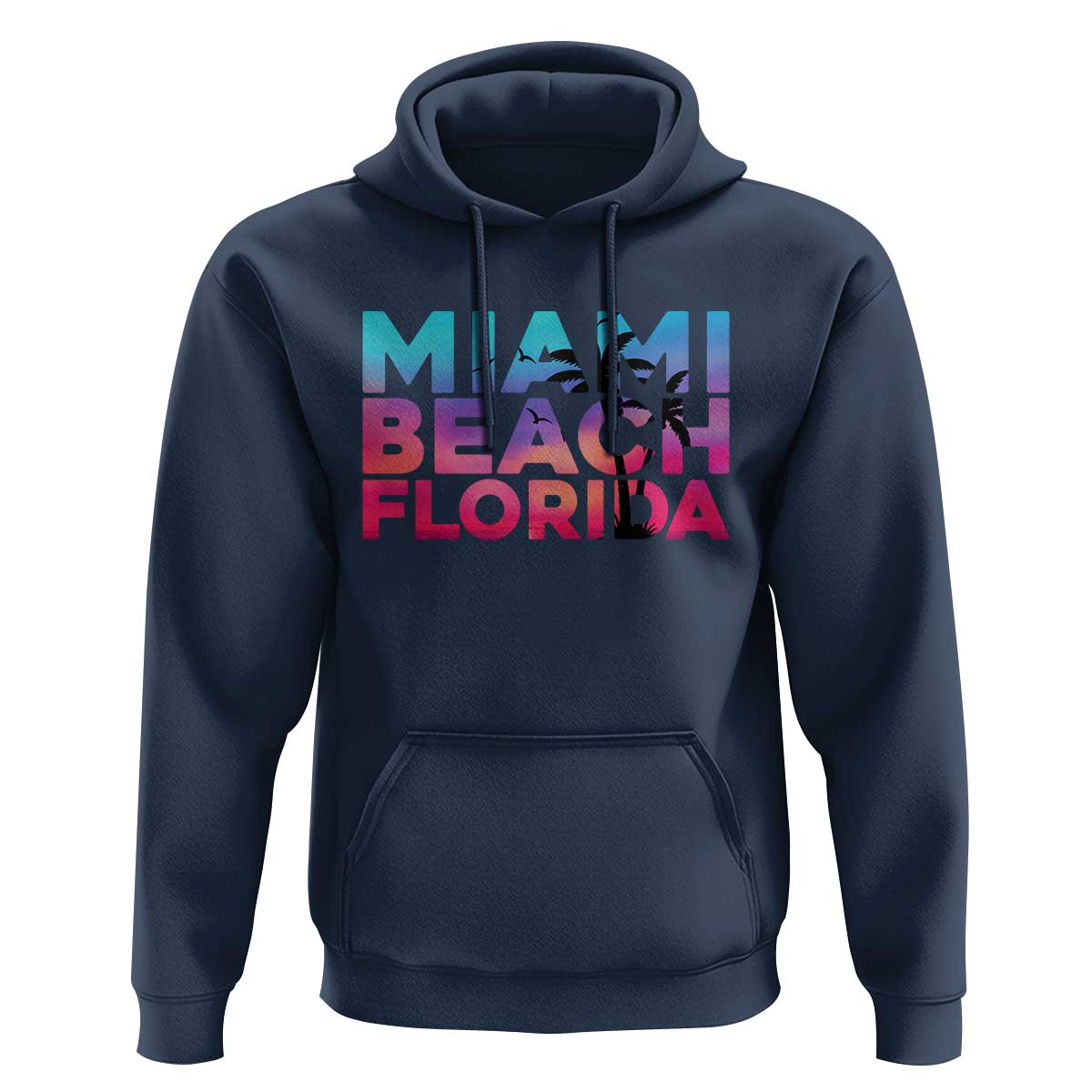 Miami Beach Florida Proud Hoodie Floridian Retro Palms Trees