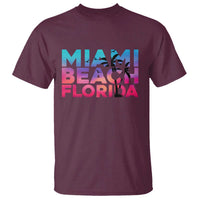 Miami Beach Florida Proud T Shirt Floridian Retro Palms Trees