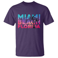 Miami Beach Florida Proud T Shirt Floridian Retro Palms Trees