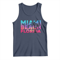 Miami Beach Florida Proud Tank Top Floridian Retro Palms Trees
