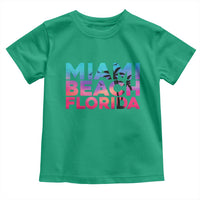 Miami Beach Florida Proud Toddler T Shirt Floridian Retro Palms Trees