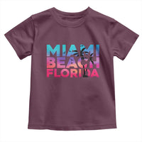 Miami Beach Florida Proud Toddler T Shirt Floridian Retro Palms Trees