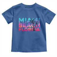 Miami Beach Florida Proud Toddler T Shirt Floridian Retro Palms Trees