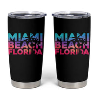 Miami Beach Florida Proud Tumbler Cup Floridian Retro Palms Trees