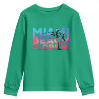 Miami Beach Florida Proud Youth Sweatshirt Floridian Retro Palms Trees