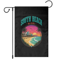 South Beach Miami Garden Flag Retro Florida USA Souvenir Gift